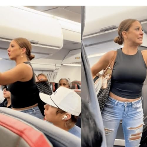 Did a woman see a shape shifter on a plane