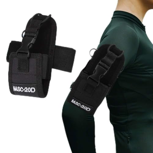 Meiyya Walkie Talkie Holster Walkie Talkie Holder Radio Case Radio Holder,Arm Radio Holder Radio Holster Radio Pouch,Convenient Lightweight Arm Bag with Armband for Put Walkie Talkie