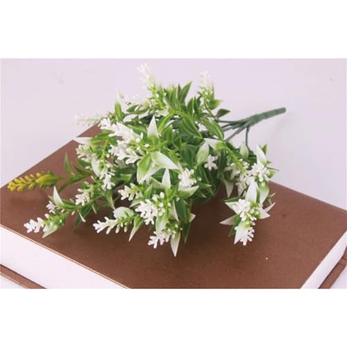 Bouquet de lavande artificielle blanche de 35 cm pour décoration - 4