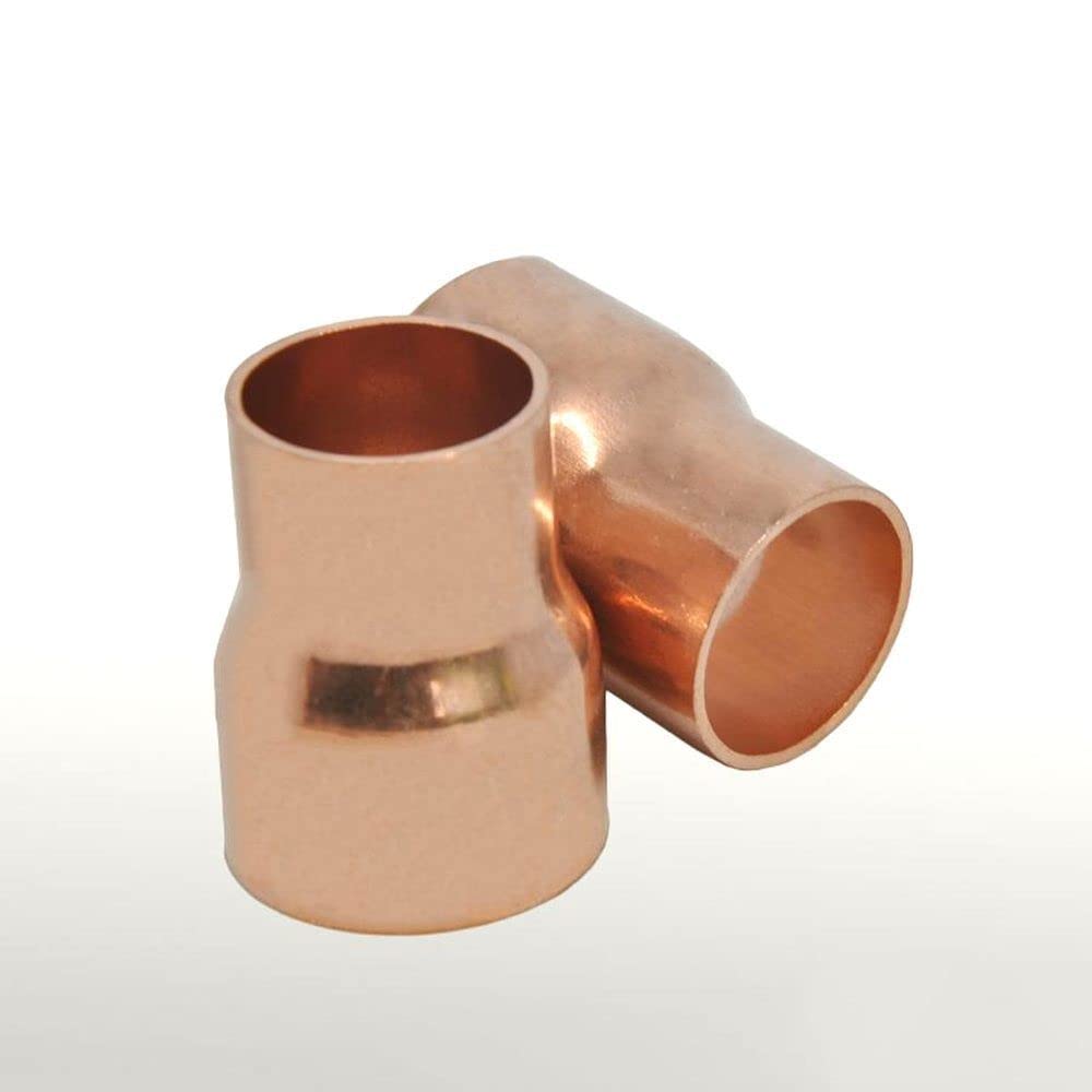 15mmX10mm Inner Diameter Copper End Feed Straight Reducing Coupling Plumbing Fitting Scoket Weld Water Gas Oil