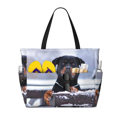 Grand sac à bandoulière Rottweiler au design exclusif et finitions soignées
