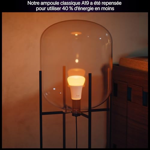 Philips Hue Ampoule LED connectée A60, White Ambiance, Culot E27, 8,1 W, Spectre complet 1000-2000 K, 1100 lumens, Intensité variable, Compatible avec Alexa, Google Assistant et Apple Home, pack de 1