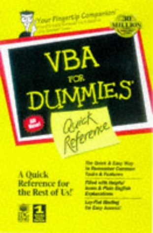 Vba for Dummies Quick Reference: Litwin, Paul: 9780764502507: Amazon ...