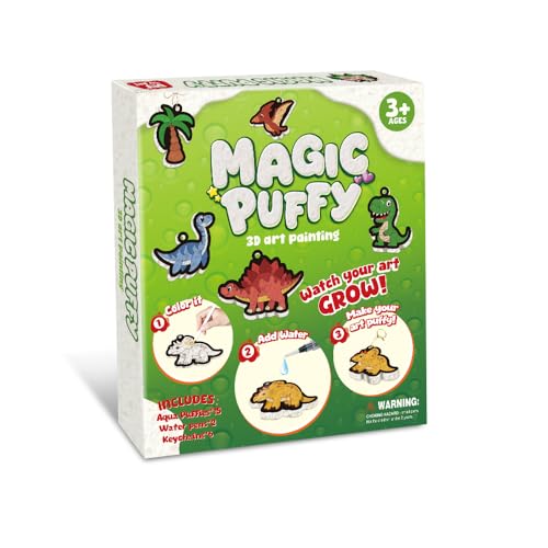 Kit de peinture 3D Aqua Puffs Linkmonde : mousse magique dinosaure