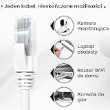 Mr. Tronic Kabel Ethernet Cat6 75m, kabel sieciowy LAN Cat 6 o wysokiej przepustowości dla szybkiego i niezawodnego połączenia z Internetem | Złącze kabla Ethernet AWG24, Kabel RJ45 UTP CCA (75