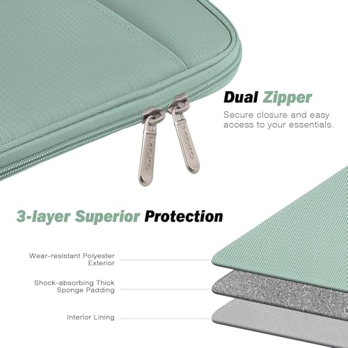MoKo 6-7" eReader Sleeve Bag for 7" ereader Colorsoft Signature Edition, All-New 6" ereader 11th Gen 2022/10th Gen 2019/8th Gen 2016, 6.8" ereader Paperwhite 11th/10th Gen 2021/2018, Bodhi Green by MoKo - Image 4