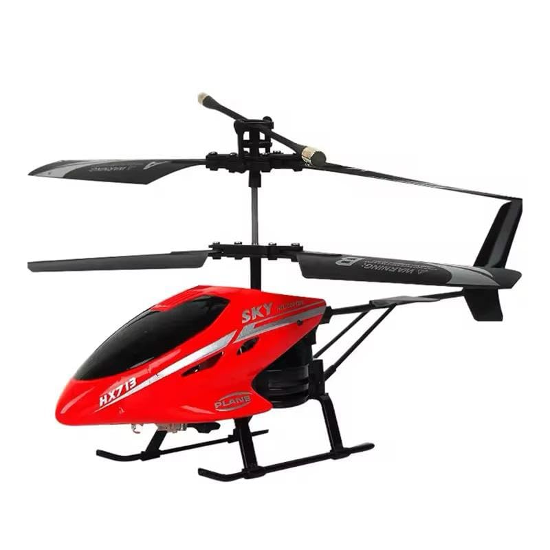 Image of RC Helicopter for Kids & Adults | Remote Control Helicopter with Gyro Stabilizer, LED Lights & Durable Blades | Rechargeable Indoor Flying Toy Helicopter for Beginners