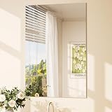 TETOTE Frameless Bathroom Mirror 24×36