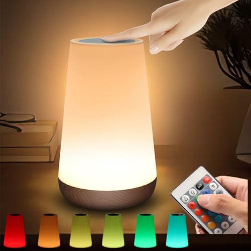 Lámpara de Mesa LED Portátil Recargable con Control Remoto miniatura 1