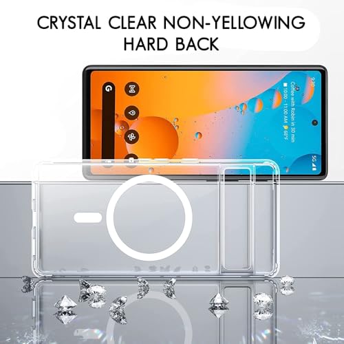 Image of TheGiftKart Ultra-Hybrid Crystal Clear Back Case Cover for Google Pixel 7 | Shockproof Design | Hard Back Cover for Google Pixel 7 (PC & TPU, Magsafe Compatible, Clear)