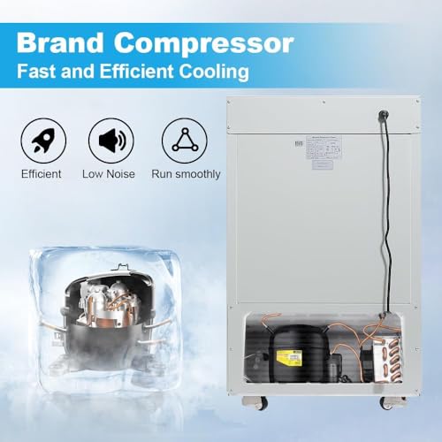 Image of 30L Ultra-Low Temperature Freezer, -86℃(-122.8℉) Lab Cryogenic Freezer, Samples Flash Refrigerator for Laboratory Samples Storage