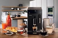 Ariete 1452 Diadema Kaffeevollautomat, 1350W, 19 bar Druck, für Kaffee, Amerikaner und Heißwasser, Cappuccino Gerät, LED-Display, verstellbarer Auslauf, schwarz – Ansicht 5