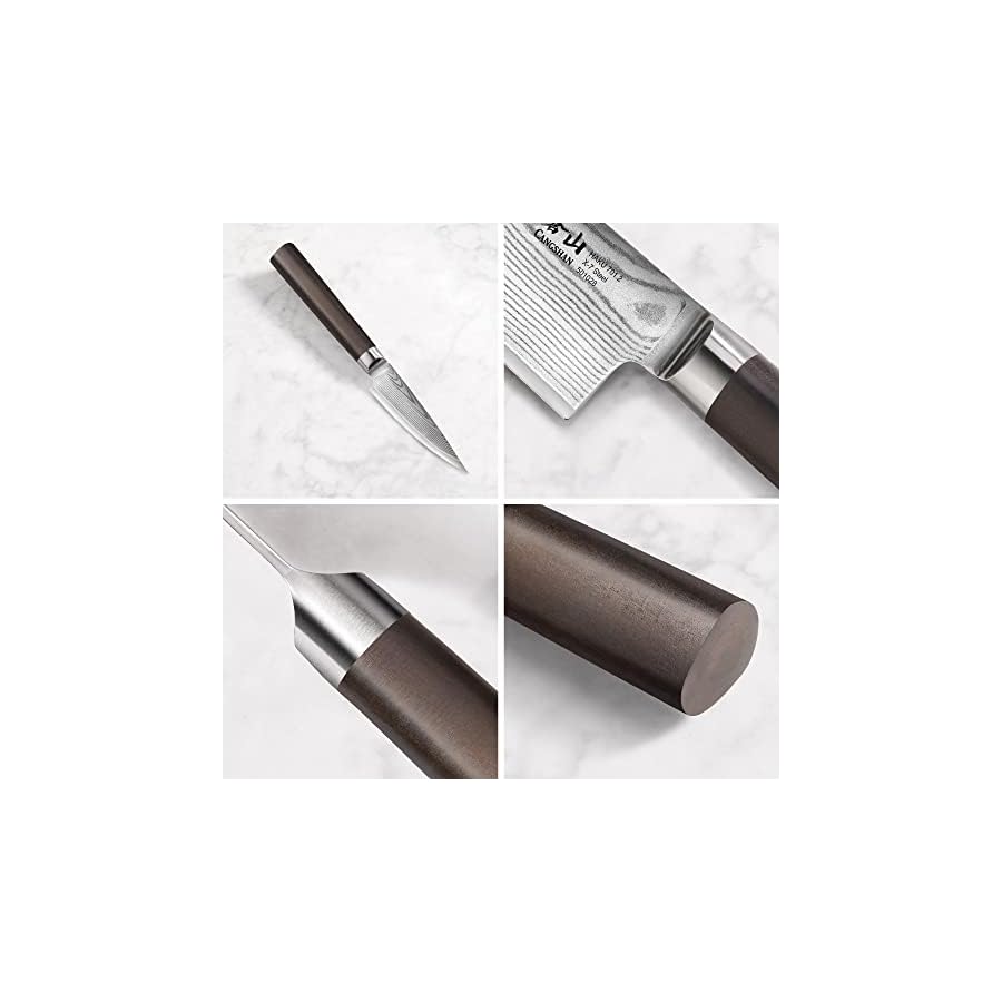 Cangshan-HAKU-Series-501097-X-7-Damascus-Steel-Forged-35-inch-Paring-Knife-with-Sheath Cangshan HAKU Series 3.5-Inch Paring Knife with Sheath, Forged X-7 Damascus Steel, 501097