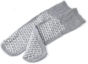 Double Tread Fall Prevention Socks- Gray (Pair) - Size: Extra Extra Large (XXL) - As Used by NHS