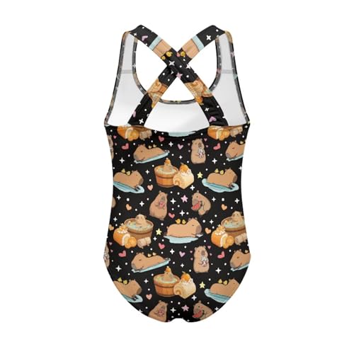 Image of Girls One Piece Swimsuits Size 5-14 Kawaii Gymnastics Leotard for Beach Vacations