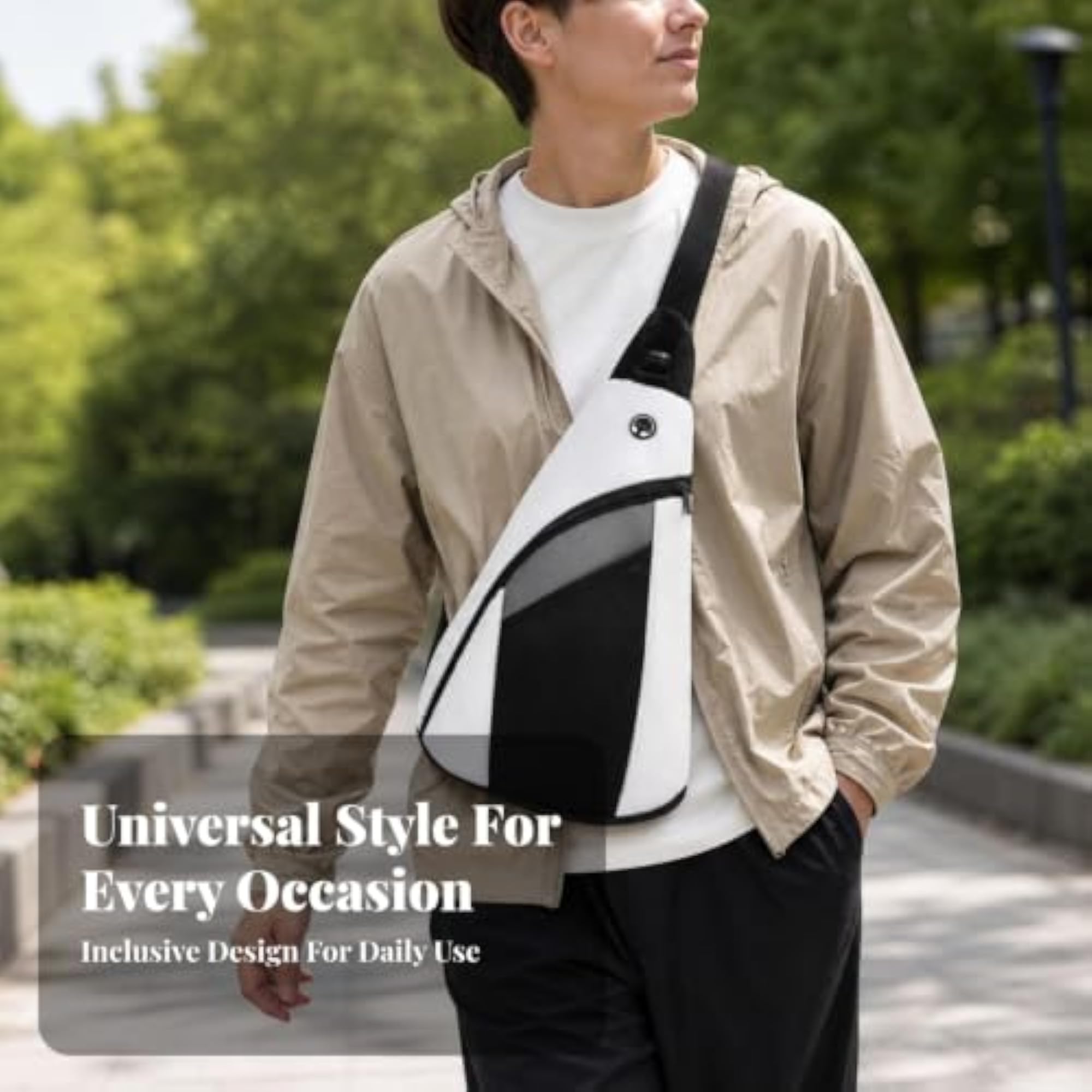 Adjustable Strap Triangle Sling Bag for Outdoor Sports