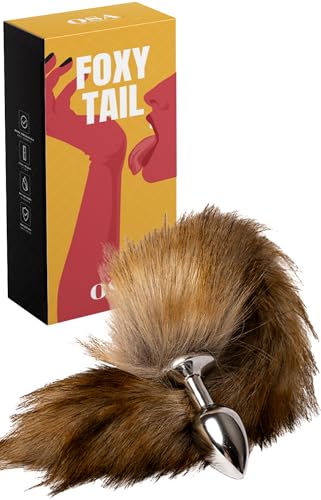 MySecretCase Plug Anale-Dilatatore Donna con Coda Volpina Dilatatore Ano per Donne e Uomo Butt Plug Morbido in Silicone Dilatatore Anale Sexytoysys Donna Impermeabile Sexytoysys Coppia