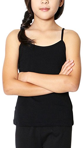 Image of ToBeInStyle Girls' Classic Knit Spaghetti Strap Cami