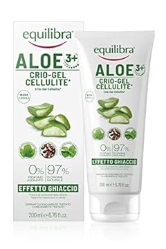 equilibra Corpo, Aloe Crio-Gel Cellulite, Gel Fresco a Base di Aloe Vera e Aloe 3+, Favorisce la Circolazione Periferica, Contrasta Ritenzione Idrica, Cellulite e Pelle a Buccia d'Arancia, 200 ml