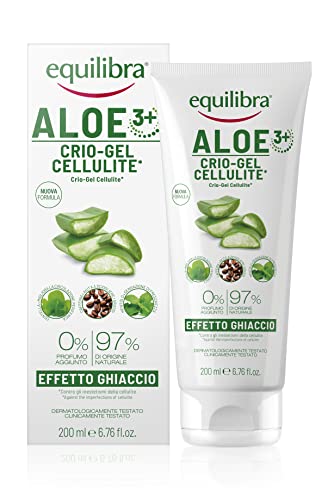 Equilibra Corps, Aloe cryo-gel Cellulite, gel frais à base d'aloe vera et d'aloe 3+, favorise la circulation périphérique, contraste rétention d'eau,...