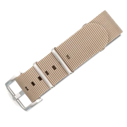 Image of BluShark - Original Collection Military-Style Waterproof Watch Strap, Fits All Timepiece Brands, Durable Nylon Wristwatch Accessories with Stainless Steel Buckle - 18mm, 20mm, 22mm & 24mm Watch Bands