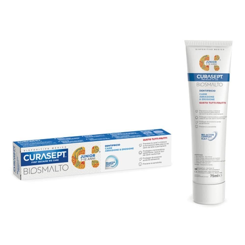 Curasept Biosmalto dentifricio junior 7-12 anni 75 ml - gusto tutti frutti
