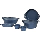 CorningWare Creations 8-Piece Bake and Serve Set, Denim