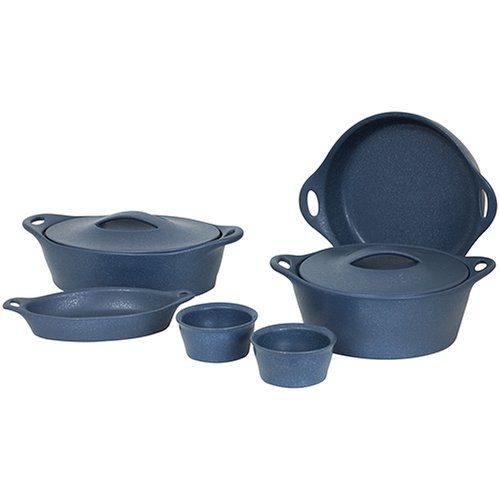 CorningWare Creations 8-Piece Bake and Serve Set, Denim