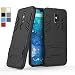 Produktbild COOVY® Cover für Nokia 7.1 Bumper Case, Doppelschicht aus Plastik + TPU-Silikon, extra stark, Anti-Shock, Standfunktion | Farbe schwarz