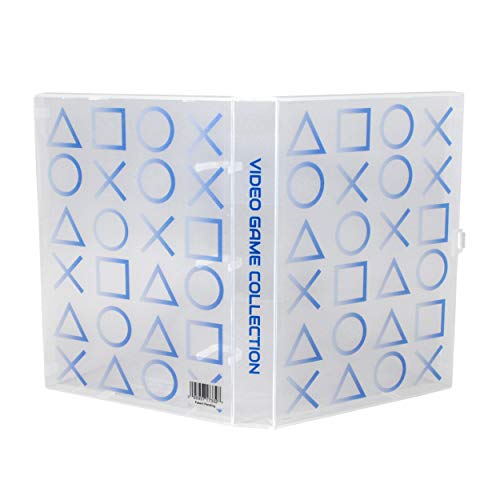 UniKeep PlayStation Themed Video Game Case - Stores 10 Discs and Graphic Booklets (Light Blue) - Thumbnail 6