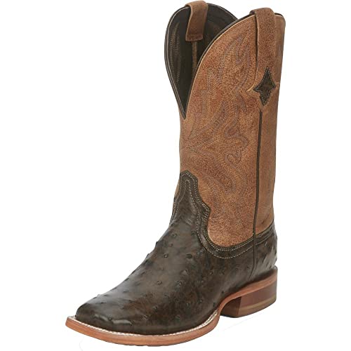 Tony Lama Women's Tori Exotic Full Quill Ostrich Western Boot Broad Square Toe - Tl5405 - Main Image