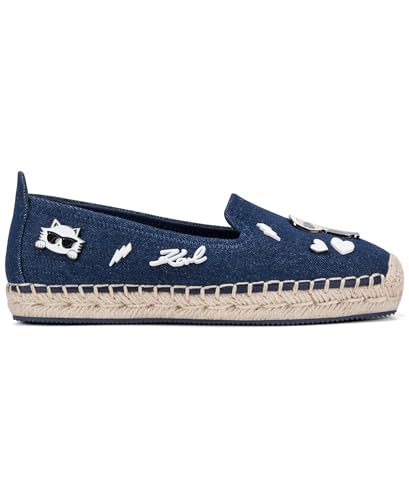 Image of Karl Lagerfeld Women's Michaela Slip on Espadrille Sandal with Pins
