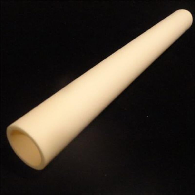 Tubo cerámico hueco de 300 mm de longitud, resistente a altas temperaturas y a la combustión.(25mmx35mm)