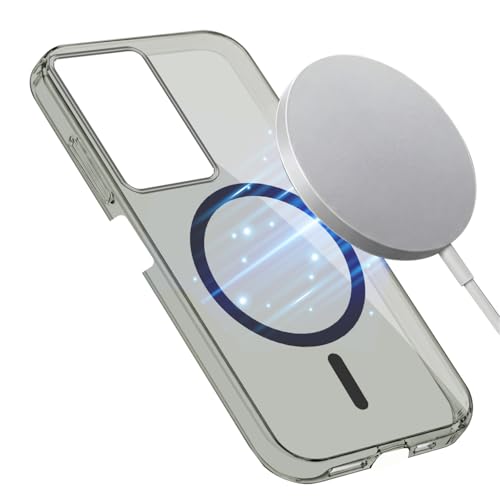 Image of Jkobi Lifetime Anti-Yellow MagSafe Compatible Clear Back Cover Case for Realme 14X (Sleek Hard Crystal | Shockproof and Camera Protection)
