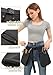C-ZOFEK Multi-pocket Waist Belt Apron Bag for Women/Men, Garden Tools for Gardener, Black