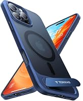 TORRAS Ostand L1 for iPhone 16 Pro Case - Integrated Stand - Blue