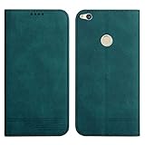 VoguSana Funda de piel con tapa para Huawei P8 Lite 2017| P9 Lite 2017| Honor 8 Lite| Nova Lite| GR3 2017 Funda magnética Flip Huelle Funda Billetera Resistente a Golpes (Verde)