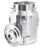 ★Bidon De Lait Inox Utilisation polyvalente : seau alimentaire Ce produit permet de stocker des aliments secs et humides tels que du lait, de l'huile, du riz, des produits d'épicerie, etc., répondant ainsi à tous vos besoins de stockage. bidon lait inox Équipé d'une poignée, il sert également de récipient de stockage et son excellente étanchéité en fait un récipient de transport idéal.