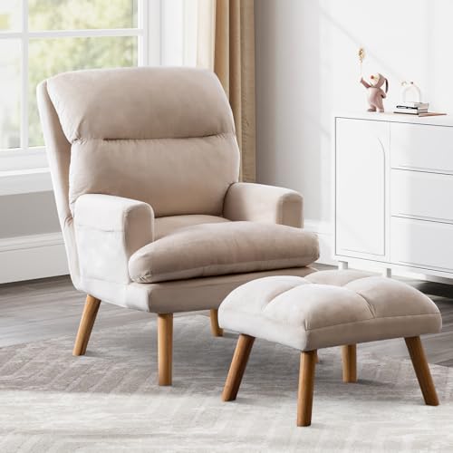 IOMOR Accent Chair with Ottoman