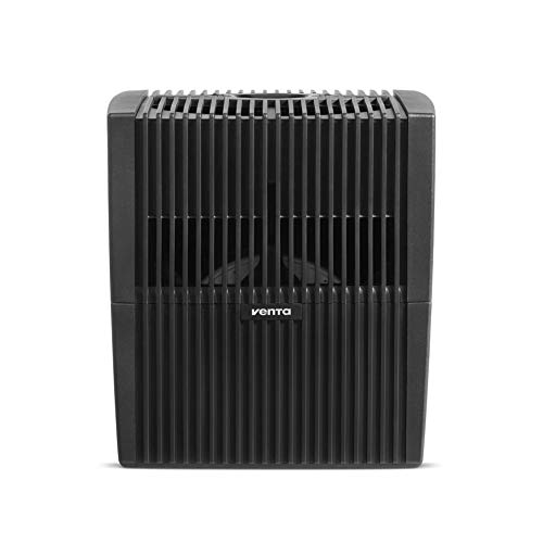 Black VENTA LW25 Comfort Plus Humidifier - Filter-Free Evaporative for Rooms up to 485 ft²