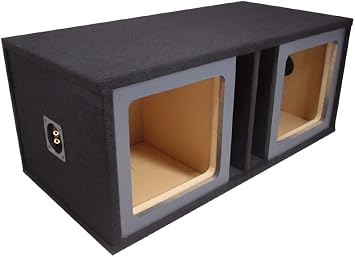 Car Audio Dual 15" Vented Square Paintable Sub Box fits Kicker L7 Subwooofer