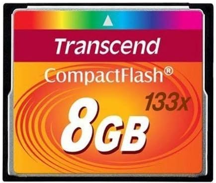 Transcend 8GB CompactFlash Memory Card 133x (TS8GCF133) Size: 8 GB, Model: TS8GCF133, Gadget & Electronics Store