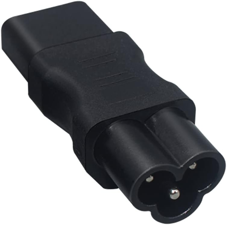 IEC320 C6 to C13 AC Power Adapter,C6 3 pin Plug to C13 3 Hole Socket Conversion Converter，IEC320 C6 to C13 AC Power Converter Power Extension Adapter(C6 to C13)