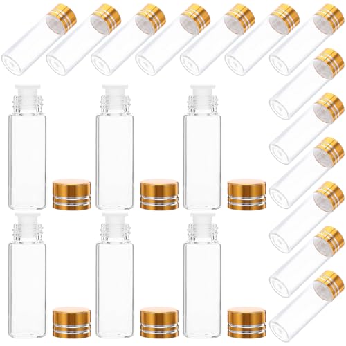 Didiseaon 24 Piezas Frascos de Vidrio Transparentes Mini Botellas...