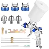 pistola de pintar electrica ✔️ 【Amplia aplicación】 Esta pistola rociadora es muy adecuada para rociar imprimaciones, barnices y otros recubrimientos de alta viscosidad, y también es adecuada para imprimaciones, pinturas y detalles de automóviles, electrodomésticos y muebles, y también se puede utilizar para recubrimientos fotocatalíticos, mantenimiento y reparación de sofás, muebles, murales, pinturas de automóviles, arte, pinturas artísticas, murales, artesanías, fabricación de modelos, decoración de resina cerámica, etc.