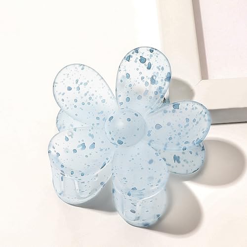 Pack of 1 Women's Flower Hair Clips, Flower Hairpin Hair Clips, Non-Slip Plastic Hair Claws, Hair Accessories