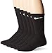 Nike Men's Performance Moisture-Wicking Crew Socks - 6 Pair (Black, Shoe size: 8-12)