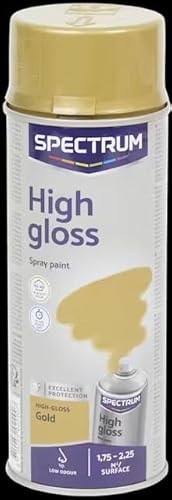 High Gloss Gold Spray Paint pintura en aerosol de alto brillo Spectrum 400 ml