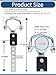 2pcs Heavy Duty Muffler Exhaust Hangers，Universal Exhaust Flexible Swivel Tail Pipe Hanger with Heavy Reinforced Rubber Pad,Heat Resistant Exhaust Insulator for Cars, SUVs & Trucks
