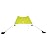 Neso Grande Portable Beach Tent Sun Shelter - Lightweight Beach Shade Canopy - Easy Setup for Family Outings - Patented Reinforced Corners - UPF 50+ Sun Protection - 7ft Tall, 9 x 9ft - Lemon